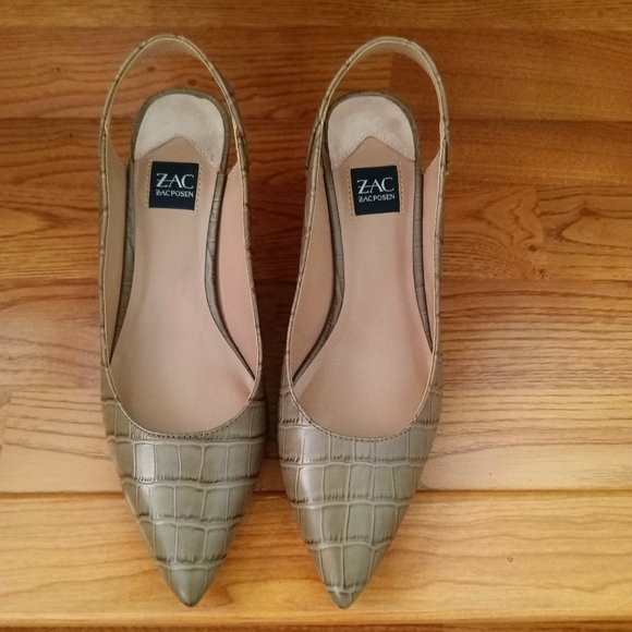 ZacPosen. Pointed Toe High-Heeled Slingback Shoes - 6.5 M